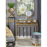 Шкатулка голубого цвета с золотым растительным узором Eden Garden варинант исполнения - 2 | Loft Concept в Красноярске