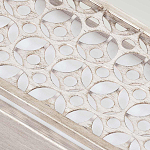 Бра прямоугольное в серебрянном цвете с ажурной решеткой Feiss варинант исполнения - 4 | Loft Concept в Красноярске