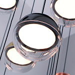 Люстра каскадная с черным круглым основанием 27 подвесов Celestial Waltz варинант исполнения - 4 | Loft Concept в Красноярске