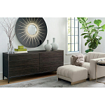 Настенное круглое зеркало Romilly Round Mirror Black варинант исполнения - 2 | Loft Concept в Красноярске