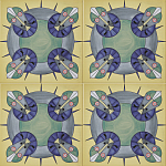 Плитка дизайнерская с узором Экипаж варинант исполнения - 2 | Loft Concept в Красноярске