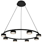 Люстра подвесная круглая черная Black Light Fixtures варинант исполнения - 1 | Loft Concept в Красноярске