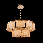 Люстра двухъярусная с текстурными овальными абажурами Splendor Palace Style варинант исполнения - 1 | Loft Concept в Красноярске