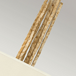 Люстра подвесная с широким белым текстильным абажуром и вертикальными декоративными элементами Hinkley варинант исполнения - 5 | Loft Concept в Красноярске