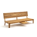 Садовый диван-трансофрмер Kate серый варинант исполнения - 2 | Loft Concept в Красноярске