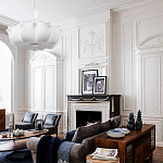 Подвесной светильник с белым фигурным абажуром и мягкими волнистыми краями Cloud Motion  варинант исполнения - 20 | Loft Concept в Красноярске