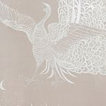 Обои ручная роспись в стиле Арт-деко Whistler Peacocks Special Colourway on Almost Mauve dyed silk варинант исполнения - 2 | Loft Concept в Красноярске