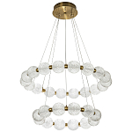 Светодиодная двухъярусная кольцевая люстра Crystal Globule Chandelier варинант исполнения - 2 | Loft Concept в Красноярске