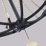 Люстра с 6-ю лампами и кремовыми деревянными бусинами Feiss варинант исполнения - 4 | Loft Concept в Красноярске