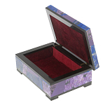 Шкатулка из натурального камня лазурит и чароит Stone Casket варинант исполнения - 3 | Loft Concept в Красноярске