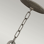 Люстра подвесная с широким белым текстильным абажуром и вертикальными декоративными элементами Hinkley варинант исполнения - 7 | Loft Concept в Красноярске