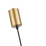 Подвесной светильник с сетчатым металлическим плафоном цилиндрической формы золотой Metal Mesh варинант исполнения - 5 | Loft Concept в Красноярске