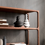 Стеллаж в гостиную для книг Moon Walnut Furniture варинант исполнения - 6 | Loft Concept в Красноярске