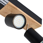 Потолочный светильник черный GAVIN WOOD варинант исполнения - 2 | Loft Concept в Красноярске