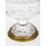 Чаша из прозрачного стекла на ножке с бронзовой ручкой в виде ветки Eden Garden варинант исполнения - 4 | Loft Concept в Красноярске