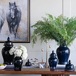 Ваза с крышкой однотонная Высота 31 см Chinoiserie Ceramics варинант исполнения - 3 | Loft Concept в Красноярске