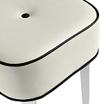 Квадратный мягкий пуф на белых ножках Winton Pouf Square варинант исполнения - 22 | Loft Concept в Красноярске