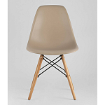 Пластиковый стул на ножках из массива бука Eames Beige варинант исполнения - 4 | Loft Concept в Красноярске