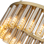 Люстра со стеклянными цилиндрическими плафонами Luminous Cylinders Amber Round варинант исполнения - 5 | Loft Concept в Красноярске