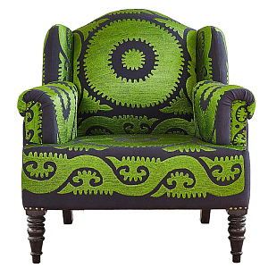 Кресло Mandala Зеленый Орнамент