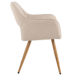 Стул в рогожке бежевого цвета NEASAN STOOL варинант исполнения - 5 | Loft Concept в Красноярске