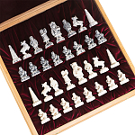 Шахматы Северные народы в ларце из натурального бука Decorative Thematic Chess варинант исполнения - 6 | Loft Concept в Красноярске