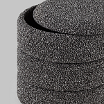 Пуф Three Gray в ткани букле серого цвета варинант исполнения - 5 | Loft Concept в Красноярске