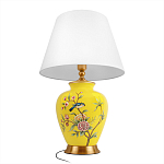 Настольная лампа желтая с изображением птиц Slip Away варинант исполнения - 9 | Loft Concept в Красноярске