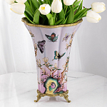 Декоративная ваза из фарфора с бронзовыми вставками Eden Garden варинант исполнения - 7 | Loft Concept в Красноярске