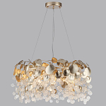Люстра с декоративными подвесками из прозрачного стекла в форме монеток FAIRYTREE Light варинант исполнения - 8 | Loft Concept в Красноярске