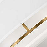 Потолочный светильник с двухслойным белым текстильным абажуром Hinkley варинант исполнения - 5 | Loft Concept в Красноярске