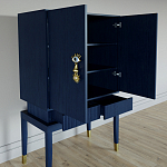 Кабинетный шкаф Elsa Dreams Blue с 2-мя ящиками варинант исполнения - 3 | Loft Concept в Красноярске