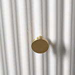 Тумбочка белая круглая с мраморной столешницей Thoroughbass варинант исполнения - 2 | Loft Concept в Красноярске