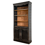 Стеллаж книжный с 4-мя полками и 2-мя ящиками с состаренным эффектом Vintage варинант исполнения - 1 | Loft Concept в Красноярске