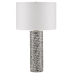 Настольная лампа с узором вдоль колоннообразного основания Scenic Surface варинант исполнения - 3 | Loft Concept в Красноярске