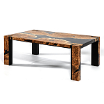 Кофейный Стол River in Autumn Elm Resin Coffee Table варинант исполнения - 4 | Loft Concept в Красноярске