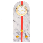 Часы погон МВД подарочные настольные из натурального камня Мрамор Military Clock варинант исполнения - 13 | Loft Concept в Красноярске