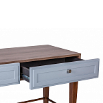 Стол письменный из массива бука с 2-мя ящиками серый Wenge Light варинант исполнения - 4 | Loft Concept в Красноярске