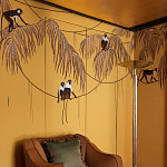 Обои с вышивкой ручной работы Étienne Original colourway on wool sateen варинант исполнения - 3 | Loft Concept в Красноярске