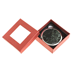 Зеркало карманное двухстороннее круглое из натурального камня Серафинит в подарочной упаковке Silver Stone Mirrors варинант исполнения - 3 | Loft Concept в Красноярске