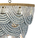 Многоярусная люстра украшенная круглыми бусами Gradient Grey Chandelier варинант исполнения - 2 | Loft Concept в Красноярске