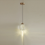 Подвесной светильник с плафоном в форме капли Crystal Transparent Drop варинант исполнения - 4 | Loft Concept в Красноярске