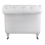 Кушетка белая с мягкой обивкой из велюра Michael Couch варинант исполнения - 3 | Loft Concept в Красноярске