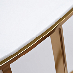 Консоль приставная полукруглая на основании золотого цвета Interior Accent варинант исполнения - 2 | Loft Concept в Красноярске