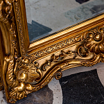 Зеркало настенное золотое с резным орнаментом Classic Ornament Mirror варинант исполнения - 3 | Loft Concept в Красноярске
