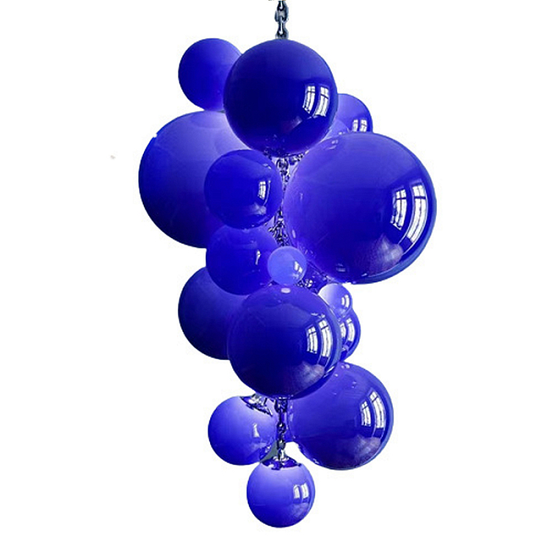 Люстра Grape Balls Синее стекло Сапфирово-синий Люстра Grape Balls Синее стекло Сапфирово-синий в Красноярске | Loft Concept