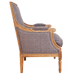 Кресло William Classical Armchair grey flax варинант исполнения - 1 | Loft Concept в Красноярске