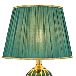 Настольная лампа с абажуром Celestina Green  Gold Lampshade Table Lamp варинант исполнения - 3 | Loft Concept в Красноярске