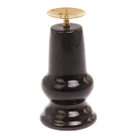 Подсвечник из натурального камня змеевик чёрного цвета Stone Candlestick варинант исполнения - 2 | Loft Concept в Красноярске