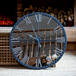 Часы настенные зеркальные с серебряным металлическим циферблатом Mirror Tower Clock варинант исполнения - 5 | Loft Concept в Красноярске